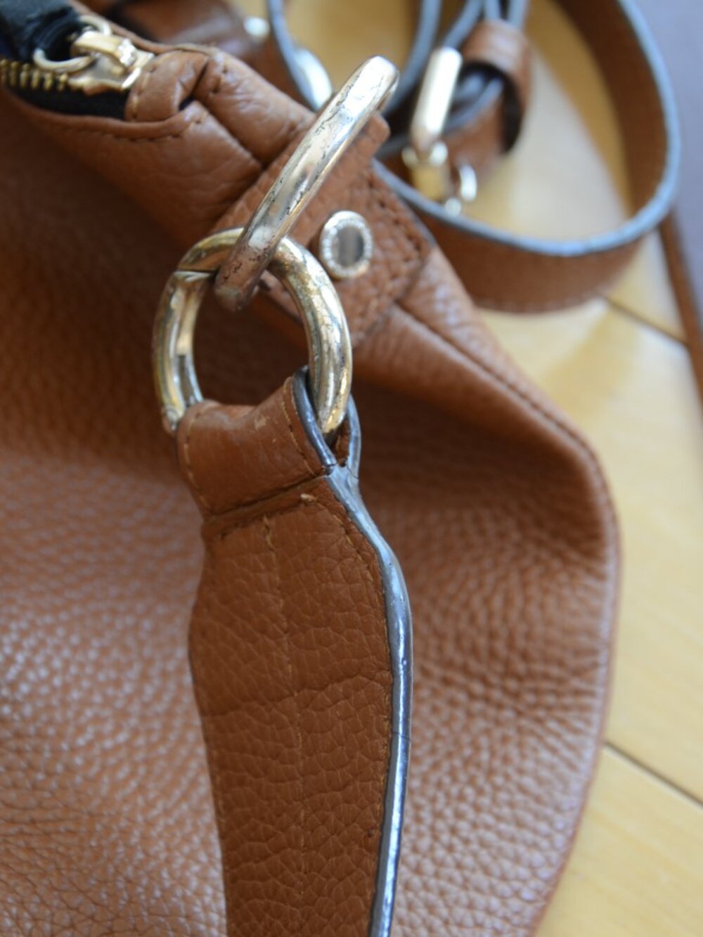 Boden brown pebbled leather hobo shoulder bag - Picture 13 of 13